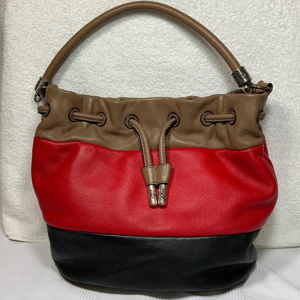 Brighton Brody Leather Bucket Shoulder Bag